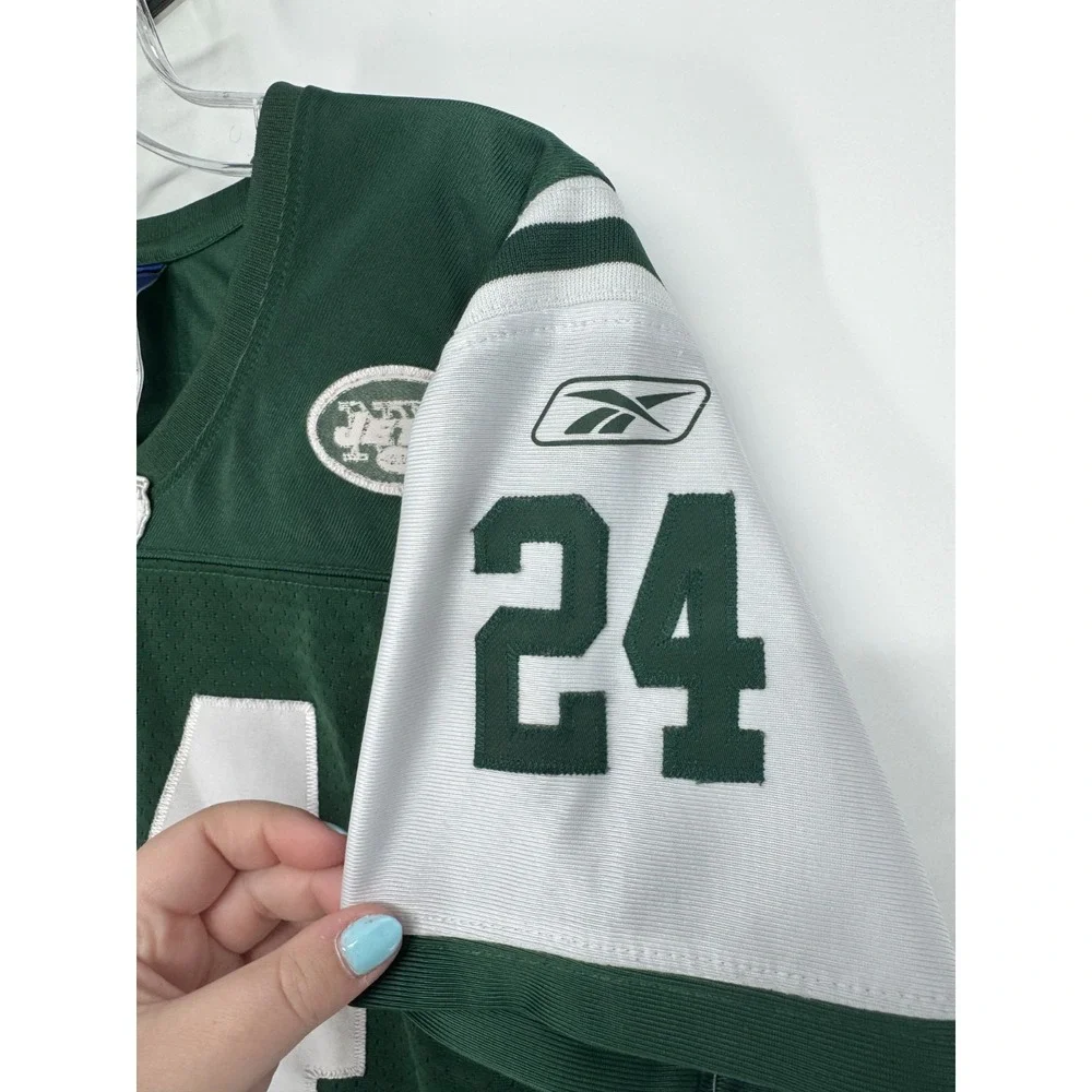 Reebok NFL New York Jets Darrelle Revis Jersey Youth Boys Medium Stitched Sewn